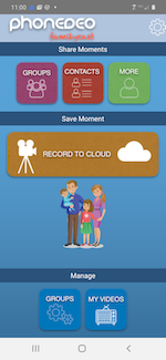 Phonedeo FamilyCast Dashboard